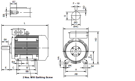 Flange Mounted  Mounting Designation