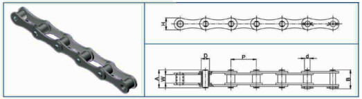 Stainless Steel Chain Double Pitch Amaerican Series(Drive)